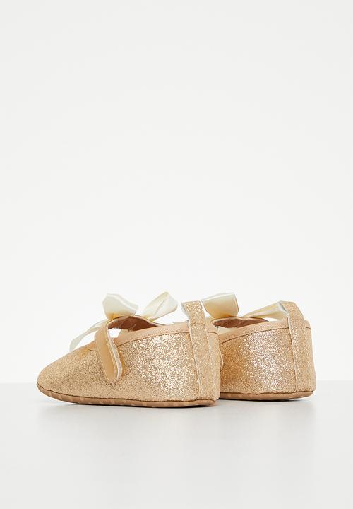 Pop Candy - Baby glitter pumps - gold