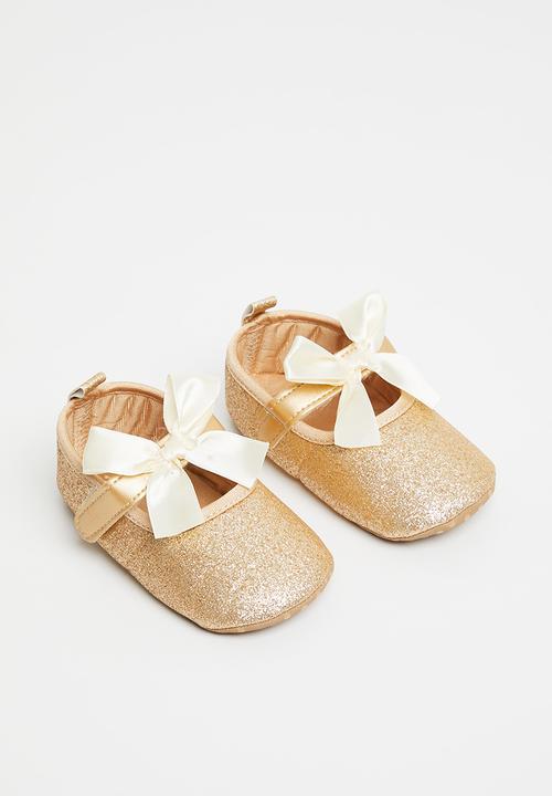 Pop Candy - Baby glitter pumps - gold