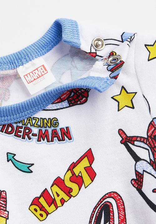 H&M - Printed cotton pyjamas - white/avengers
