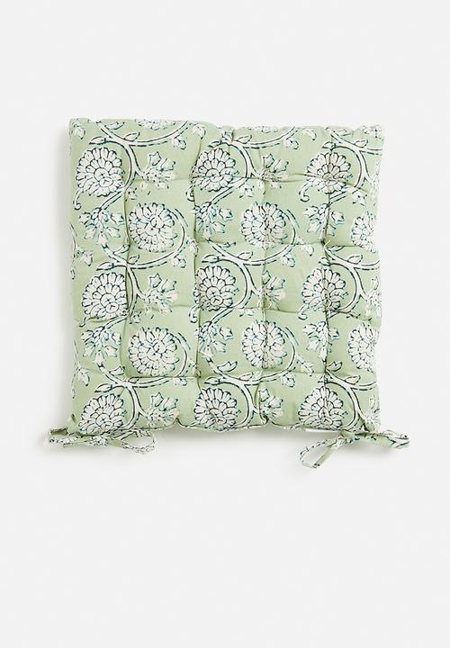 H&S - Block chair pad - green
