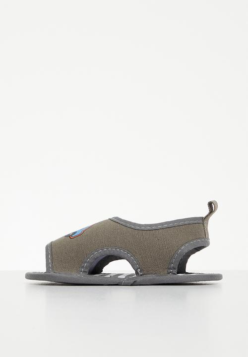 Pop Candy - Sling back velcro closure sandal - grey