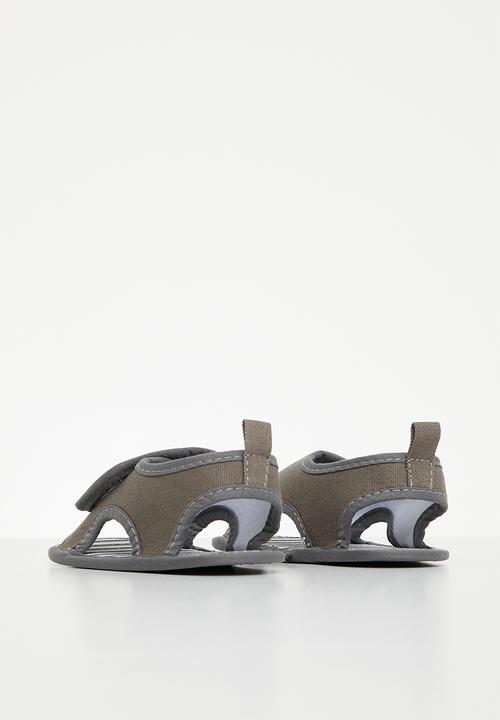 Pop Candy - Sling back velcro closure sandal - grey
