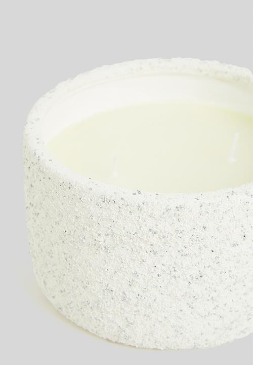 H&S - Ceramic candle - brown/absolute tabaco