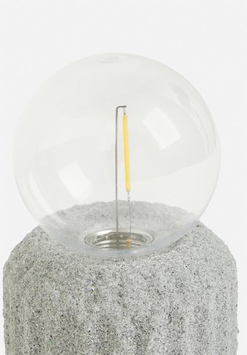 H&S - Liya led battery operated lamp  - grey