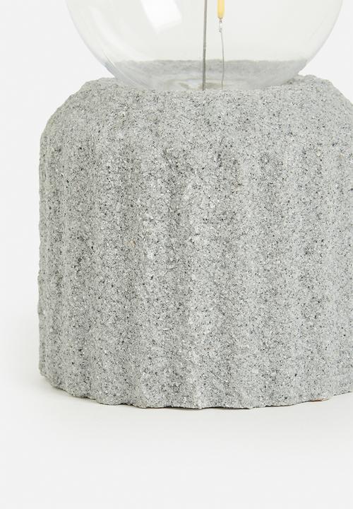 H&S - Liya led battery operated lamp  - grey