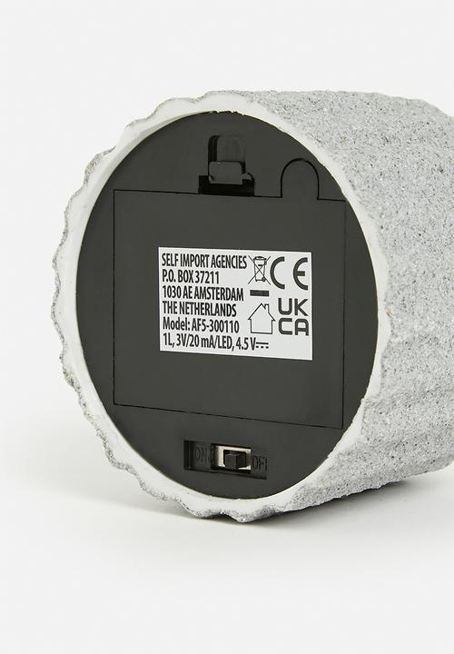 H&S - Liya led battery operated lamp  - grey