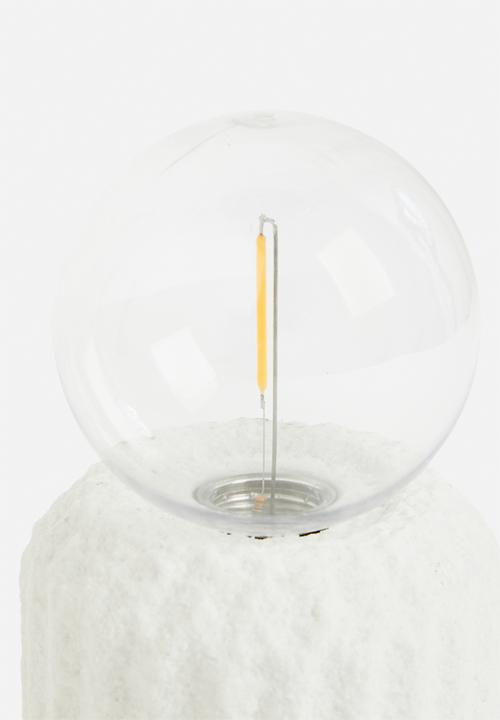H&S - Liya led battery operated lamp  - white