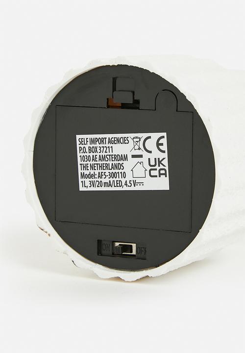 H&S - Liya led battery operated lamp  - white