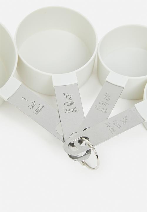 Excellent Houseware - Measuring cups & spoons set- grey