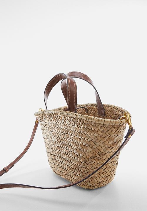 MANGO - Bag elia - leather-brown