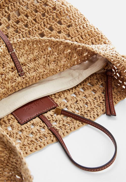 MANGO - Bag tarida - medium brown