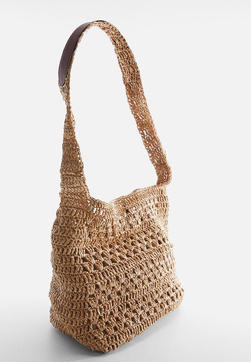 MANGO - Bag tarida - medium brown