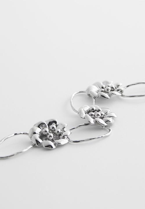 MANGO - Necklace geranio - silver