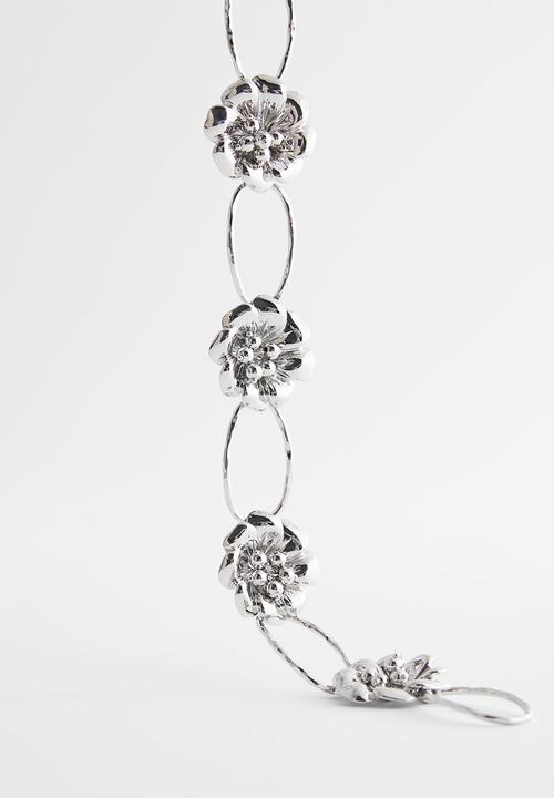 MANGO - Necklace geranio - silver