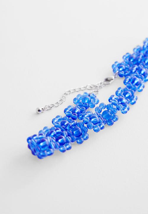 MANGO - Necklace panna - blue