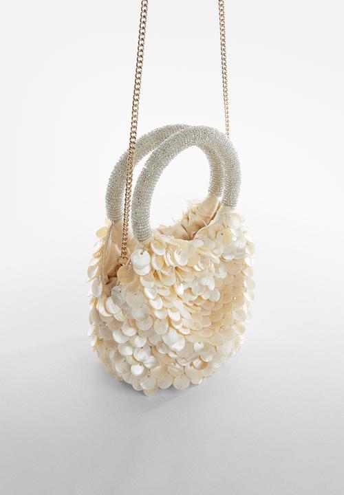 MANGO - Bag nacar - ivory white
