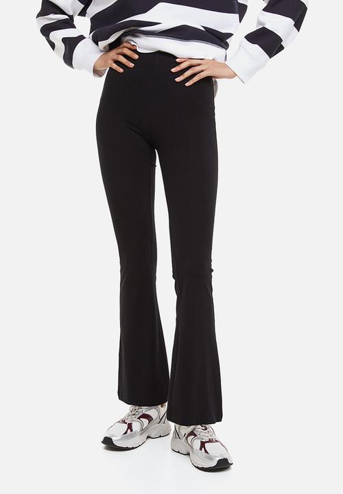 H&M - Flared leggings - black
