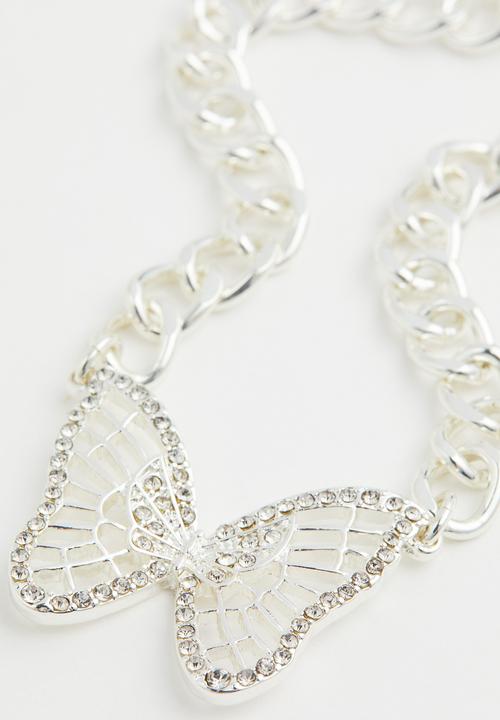 H&M - Necklace - silver-coloured