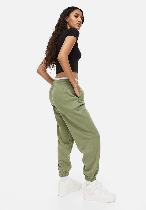 H&M - Oversized joggers - khaki green