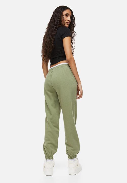 H&M - Oversized joggers - khaki green