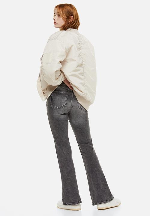 H&M - Flared high jeans - grey