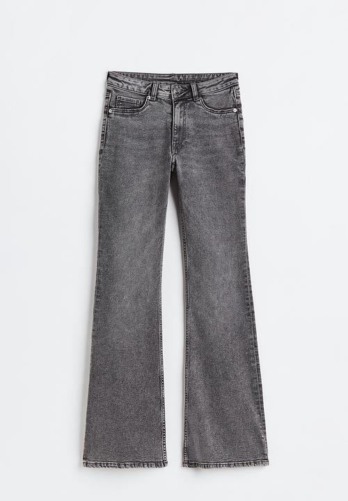 H&M - Flared high jeans - grey