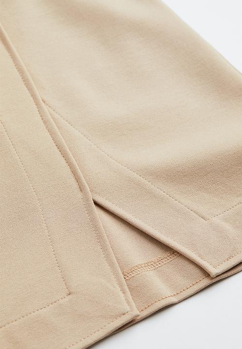 H&M - Short wrapover skirt - beige