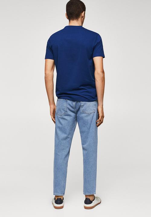 MANGO - T-shirt cherlo - blue