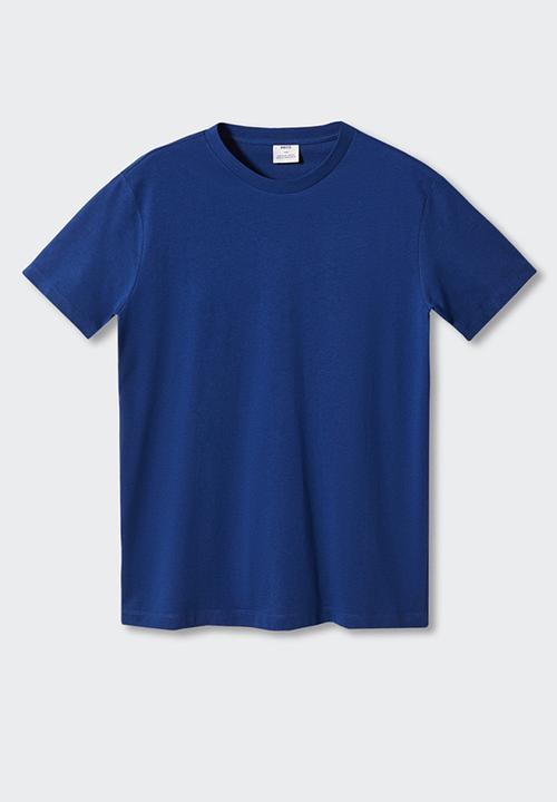 MANGO - T-shirt cherlo - blue