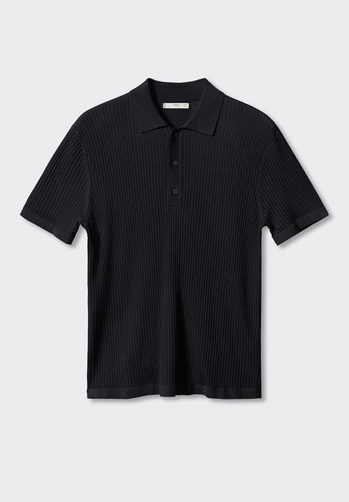 MANGO - Polo shirt talaia - black
