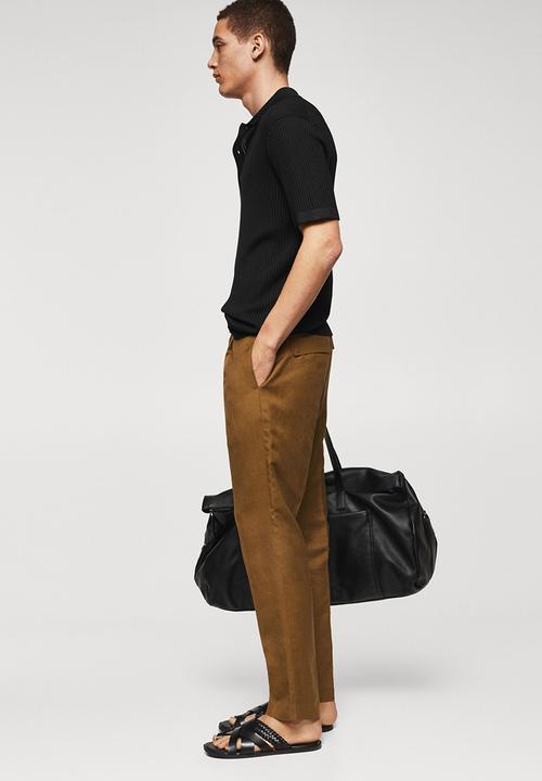 MANGO - Polo shirt talaia - black