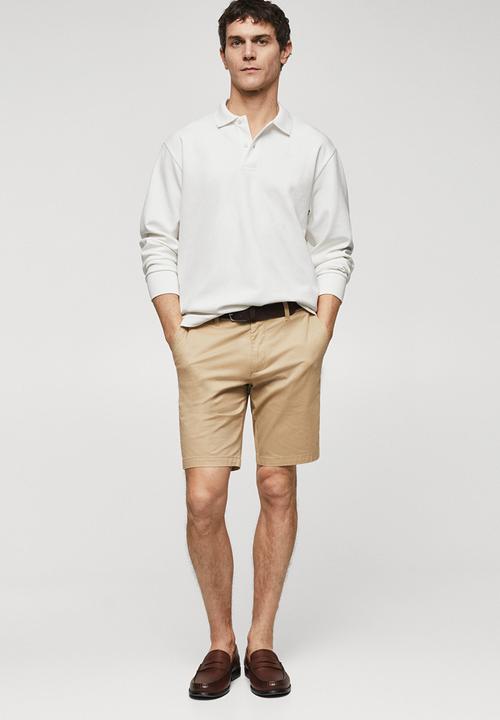 MANGO - Polo shirt peteb - white