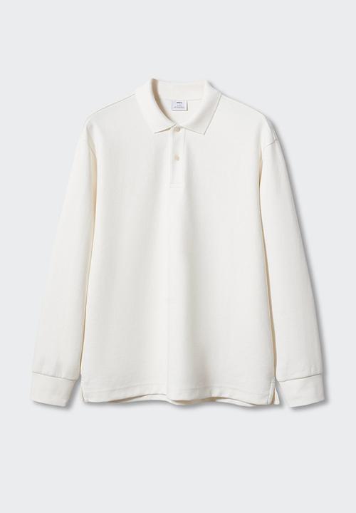 MANGO - Polo shirt peteb - white