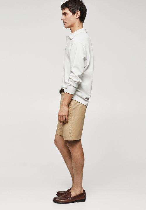 MANGO - Polo shirt peteb - white