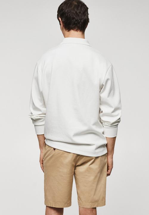 MANGO - Polo shirt peteb - white