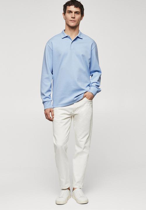 MANGO - Polo shirt peteb - sky-blue