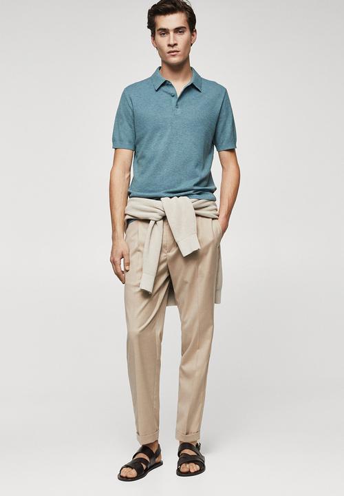 MANGO - Polo shirt andrew - turquoise