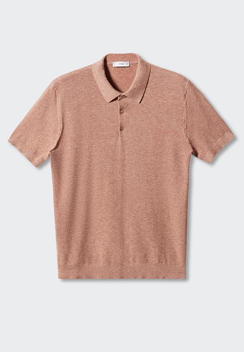 MANGO - Polo shirt andrew - copper