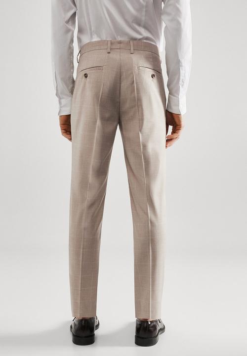 MANGO - Trousers paulo - beige