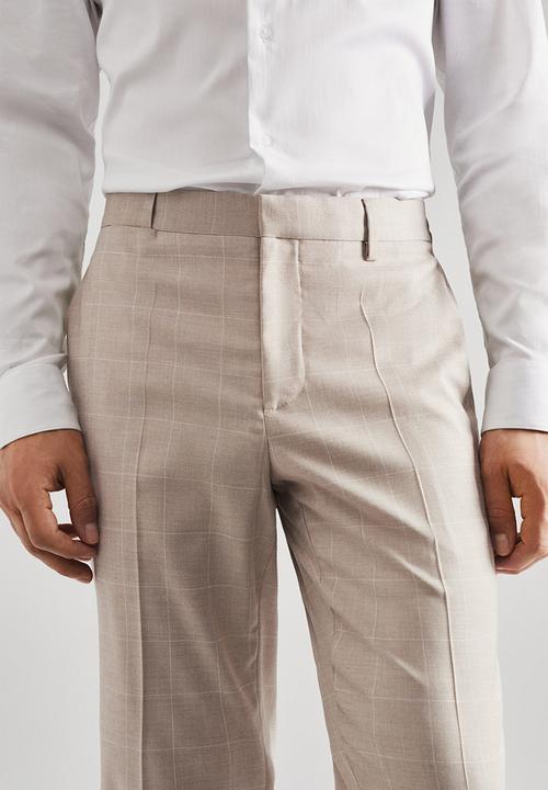 MANGO - Trousers paulo - beige
