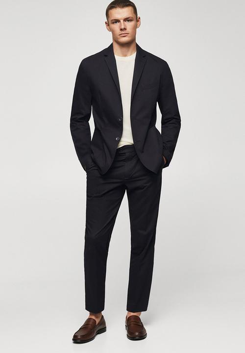 MANGO - Trousers jon - navy 