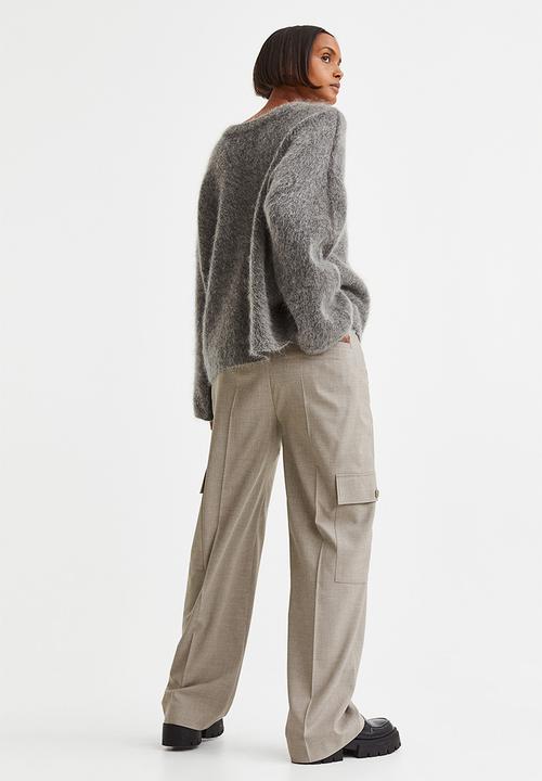 H&M - Straight cargo trousers - beige