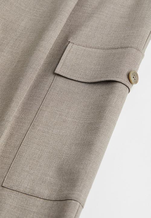H&M - Straight cargo trousers - beige