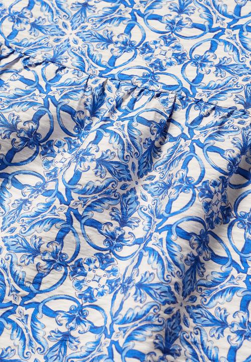 MANGO - Dress linaje - mid blue