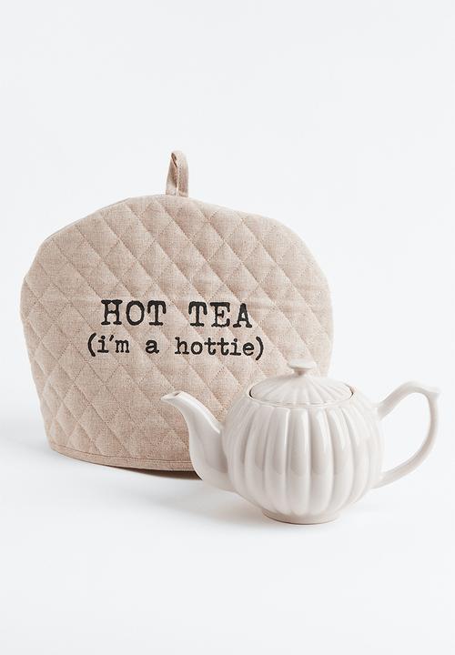 H&M - Stoneware teapot - beige