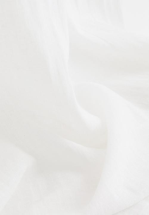 H&M - 2-pack multiway linen-blend curtains - white