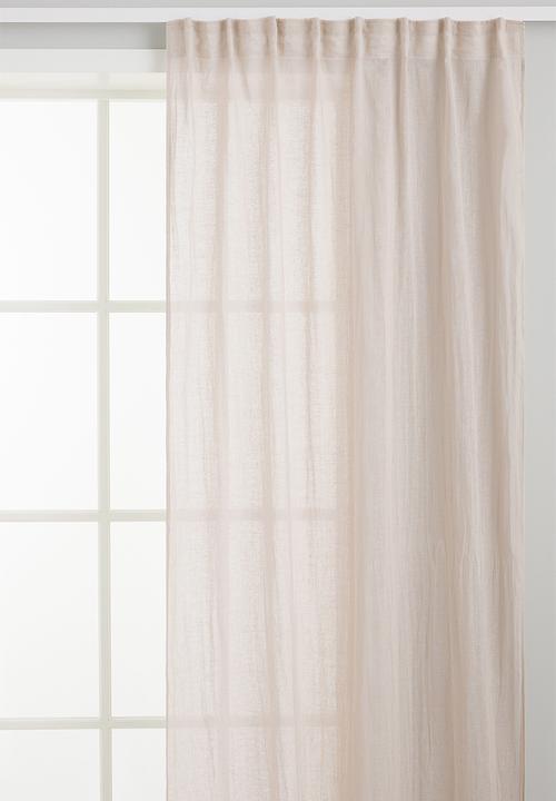 H&M - 2-pack multiway linen-blend curtains - light beige