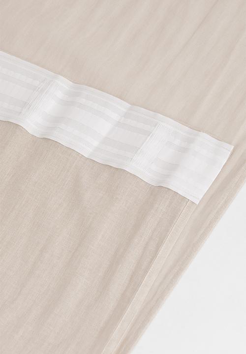 H&M - 2-pack multiway linen-blend curtains - light beige