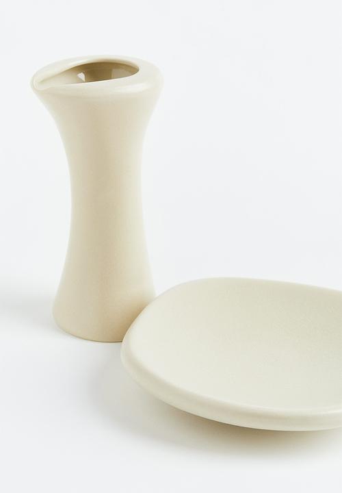 H&M - Stoneware carafe - light beige