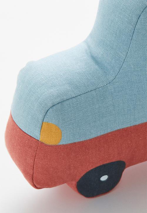 H&M - Police car cushion -  light blue/car 